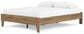 Cama Queen Deanlow con plataforma, tocador y mesita de noche