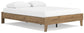 Cama Queen Deanlow con plataforma, tocador y mesita de noche