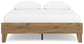 Cama Queen Deanlow con plataforma, tocador y mesita de noche