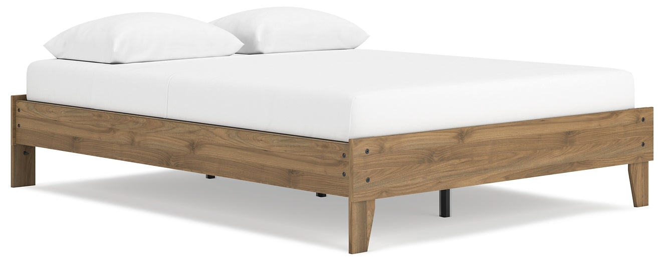 Cama Queen Deanlow con plataforma y tocador