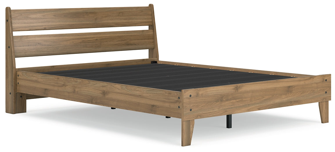 Cama Queen Deanlow con plataforma y tocador