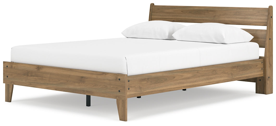 Cama Queen Deanlow con plataforma y tocador