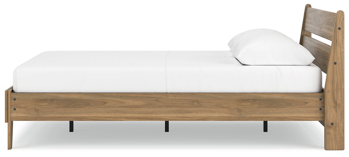 Cama Queen Deanlow con plataforma y tocador