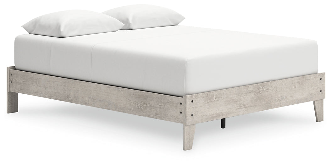 Cama Queen con plataforma y tocador Shawburn