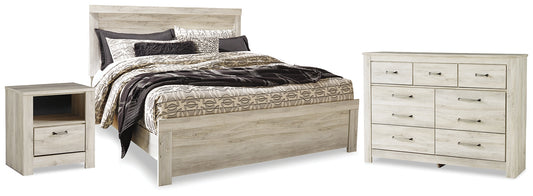 Bellaby King Panel Bed with Dresser and Nightstand