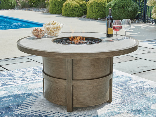 Rainier Ranch Round Fire Pit Table